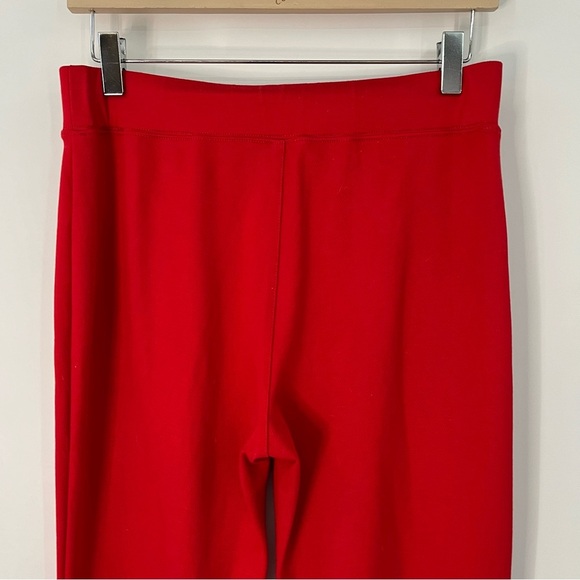 Maeve S Knit Flare Pants Red Split Hem 0145 pockets small - Picture 10 of 14